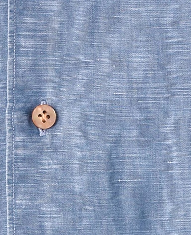 ナポリシャツ/イタリア製（綿麻）