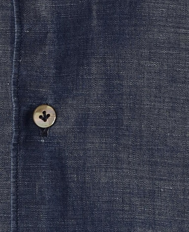 ナポリシャツ/イタリア製（綿麻）