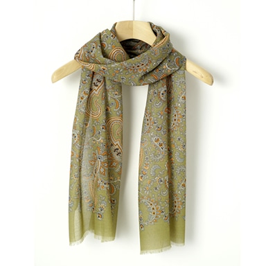 ウールプリントストール/ドイツ製