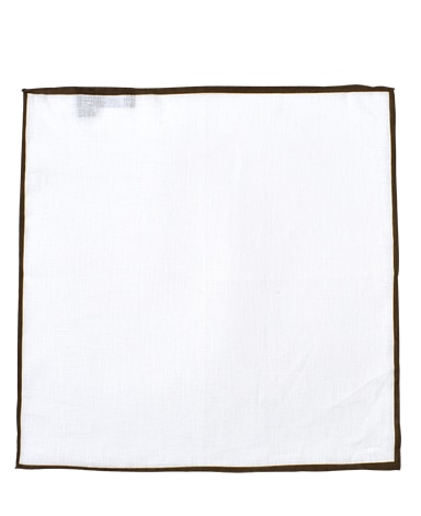 リネンポケットチーフ/Made in Italy