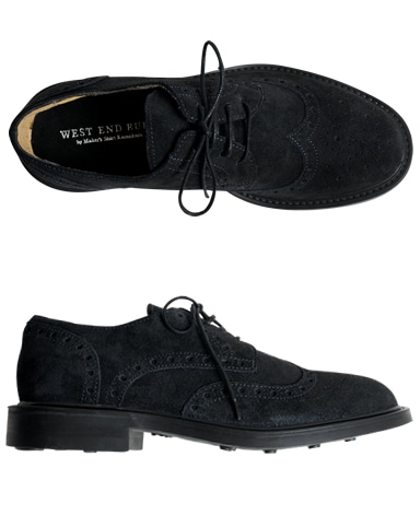 ウイングチップスエードシューズ/イタリア製