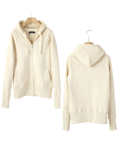 吊り編みパーカー