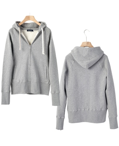 吊り編みパーカー