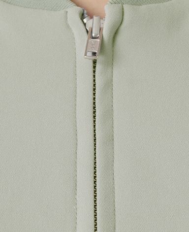 ジップブルゾン/平二重織り