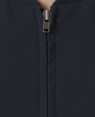 ジップブルゾン/平二重織り