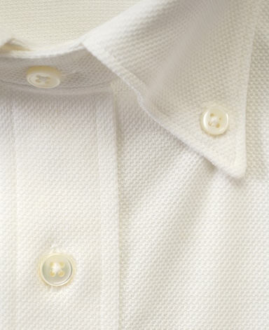 綿麻ピケシャツ/カノコニット