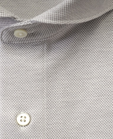 綿麻ピケシャツ/カノコニット