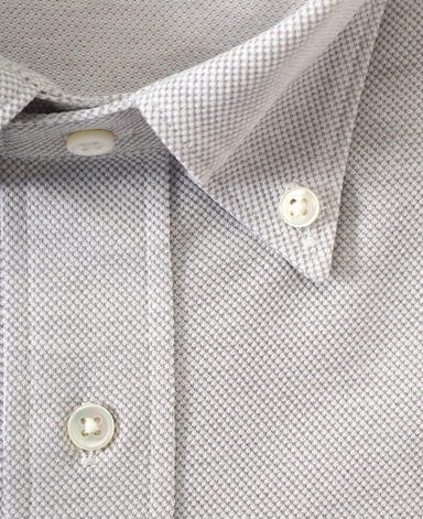 綿麻ピケシャツ/カノコニット