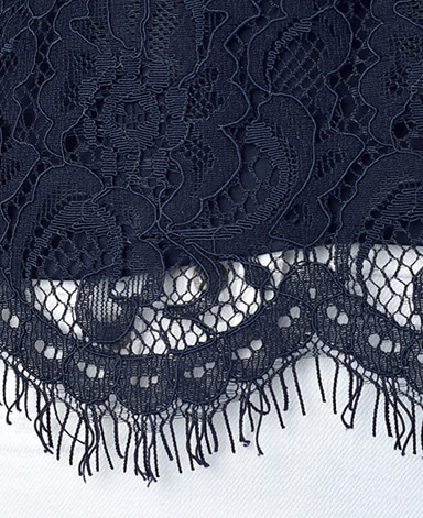 ブラウス/ラッセルレース・バックサテンアムンゼン