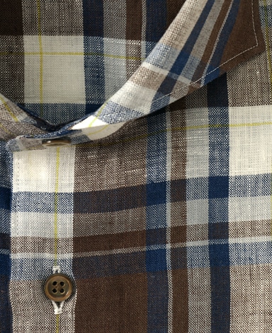 半袖リネンシャツ