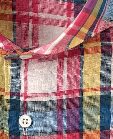 半袖リネンシャツ