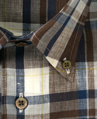 半袖リネンシャツ