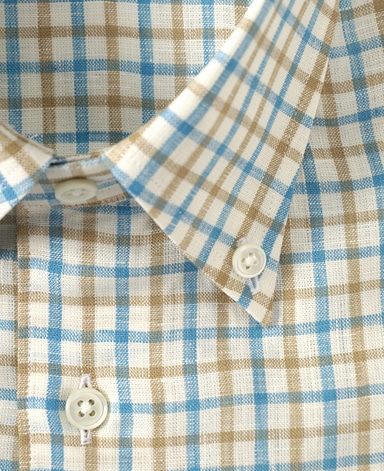 半袖リネンシャツ