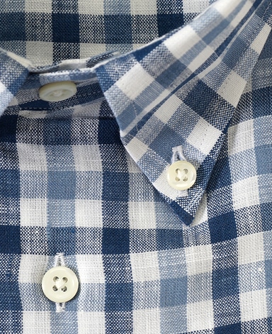 半袖リネンシャツ