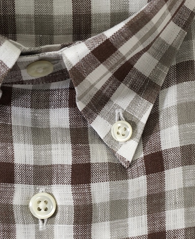 半袖リネンシャツ