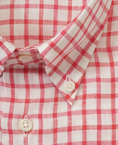 半袖リネンシャツ