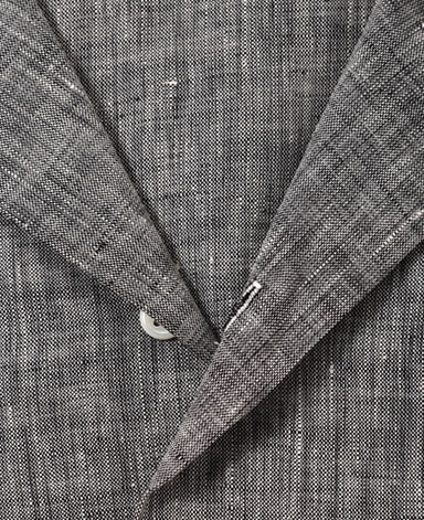 半袖リネンシャツ/オープンカラー