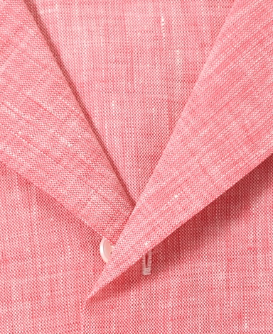 半袖リネンシャツ/オープンカラー