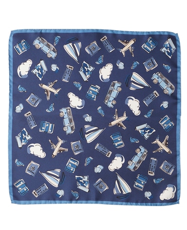 シルクポケットチーフ/Made in Italy