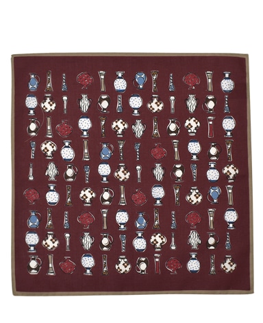 コットンリネンポケットチーフ/Made in Italy