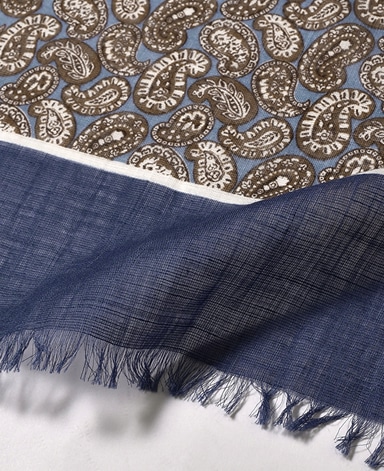 コットンリネンストール/イタリア製