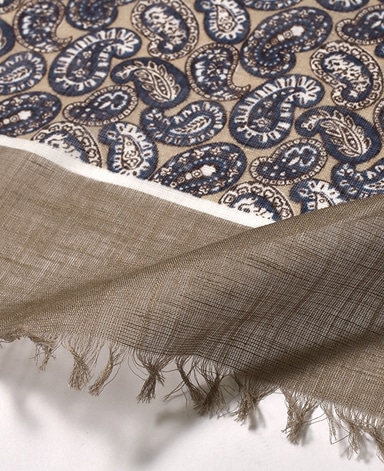 コットンリネンストール/イタリア製