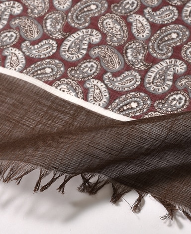 コットンリネンストール/イタリア製