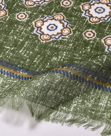 コットンリネンストール/イタリア製