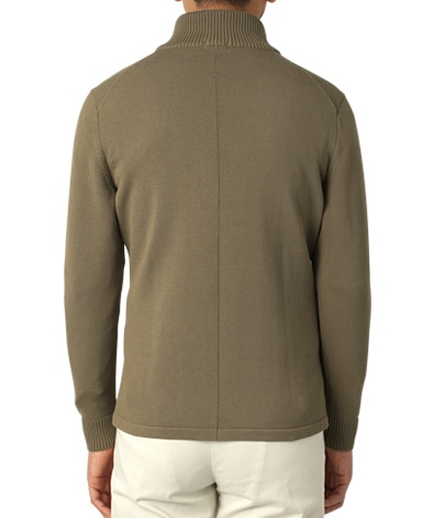 強撚コットンニットジャケット