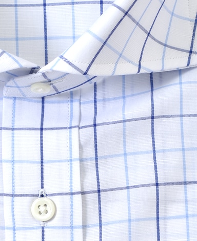 半袖シャツ/綿麻