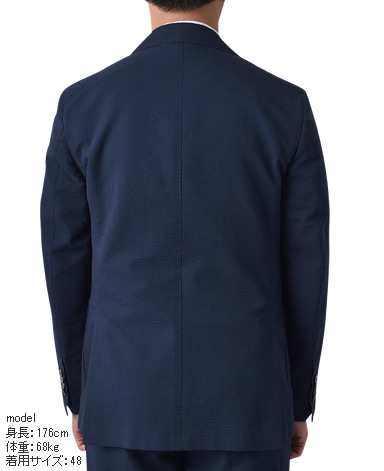 イタリアンシアサッカージャケット/セットアップ