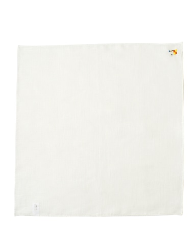 リネンポケットチーフ/サッカーモチーフ刺繍