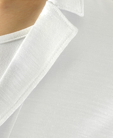 ラミーコットンニットジャケット/天竺