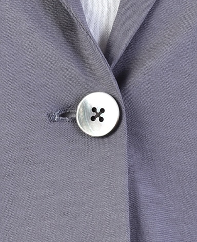 ニットジャケット/強撚天竺