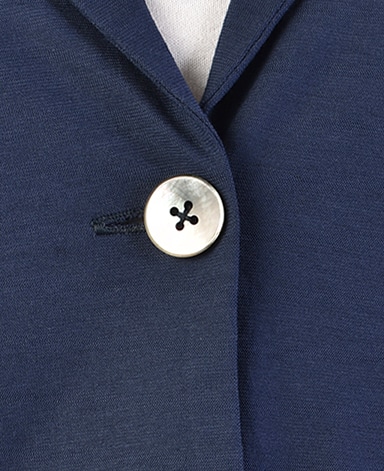 ニットジャケット/強撚天竺