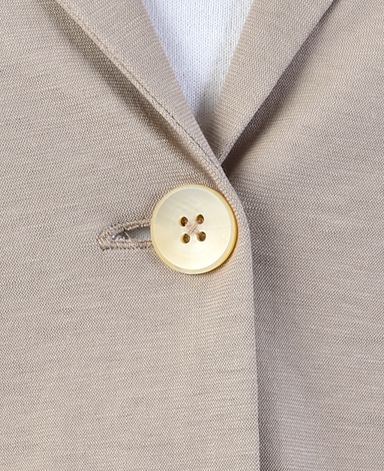 ニットジャケット/強撚天竺