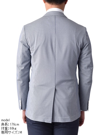 シアサッカーストライプジャケット/TRAVELER