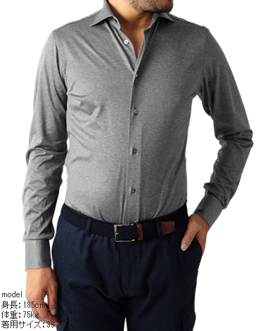 ナポリシャツ/イタリア製(ニット)