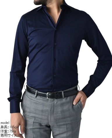 ナポリシャツ/イタリア製(ニット)