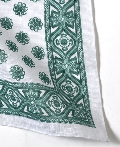 リネンポケットチーフ/Made in Italy