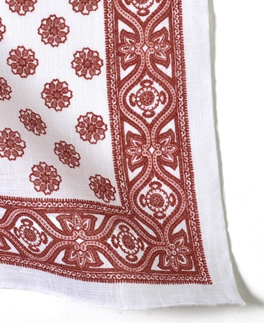 リネンポケットチーフ/Made in Italy