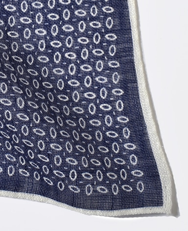 リネンポケットチーフ/Made in Italy