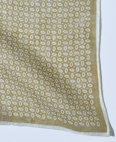 リネンポケットチーフ/Made in Italy