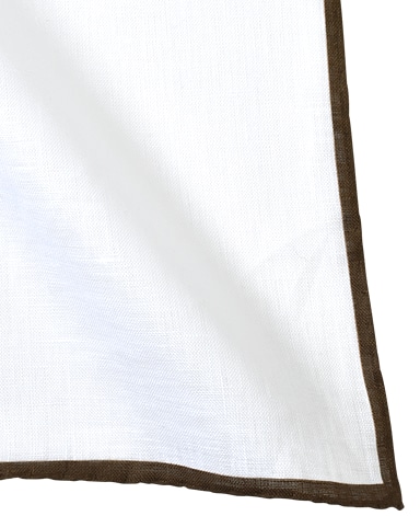 リネンポケットチーフ/Made in Italy