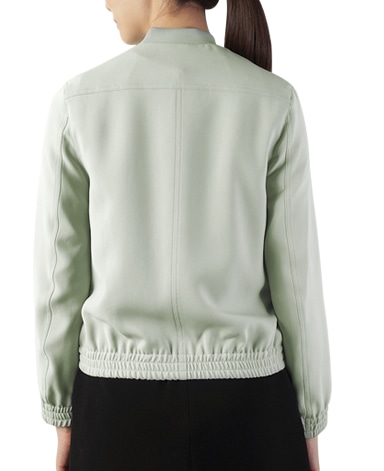 ジップブルゾン/平二重織り