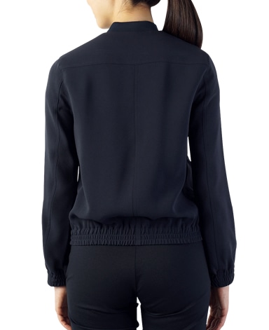 ジップブルゾン/平二重織り