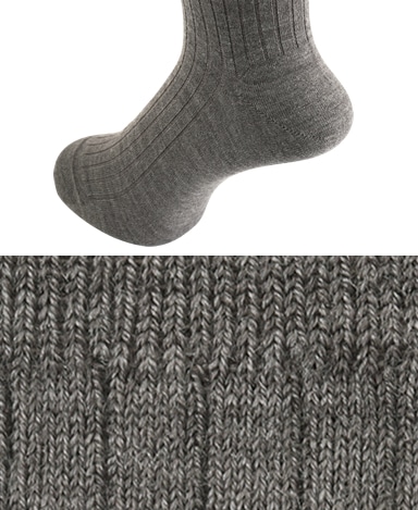 ウール＜ストレッチ＞ソックス/ロングホーズ(トープ)