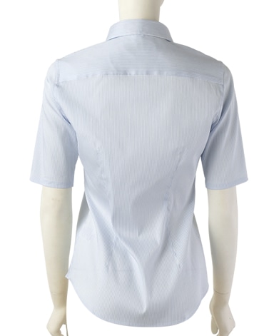 半袖スリムベーシックシャツ/ストレッチ