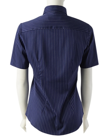 半袖スリムベーシックシャツ/ストレッチ