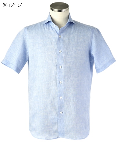 半袖リネンシャツ